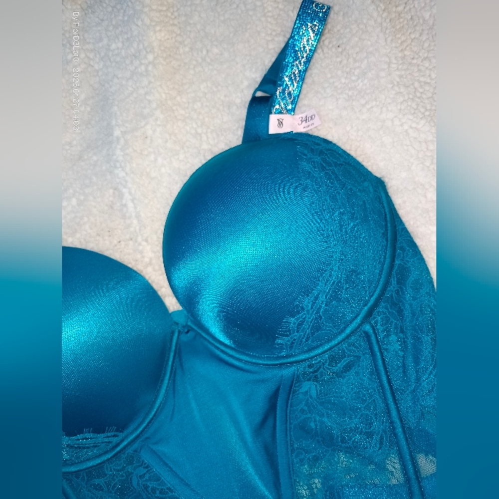 Victoria's Secret Teal Lace Bra